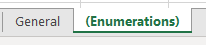 Excel Enum Sheet